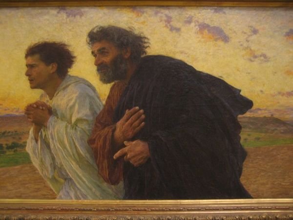 The Apostles Peter and John running to the tomb