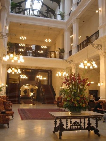 The lobby of The Raffles