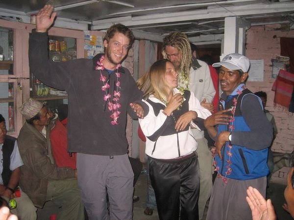 Joel enjoying some Nepalese dancing