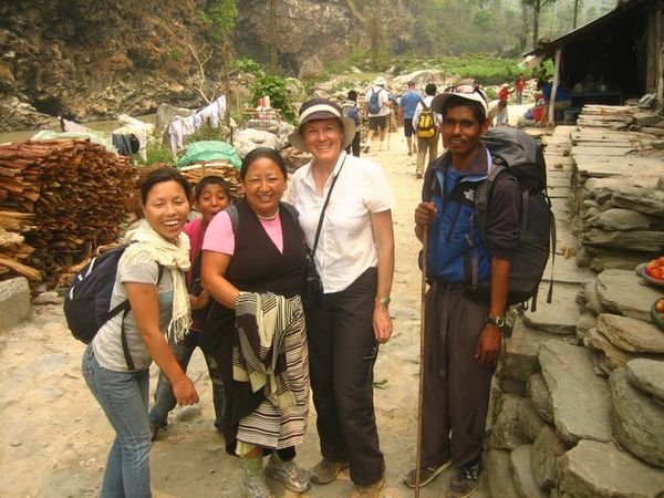 We met these Tibetan women on the first day of the walk and then again on the last day!