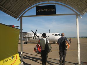 Leaving Gaborone en route to Mt Kilimanjaro