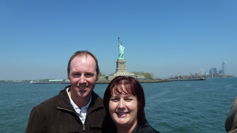 Cruising by the Statue of Liberty