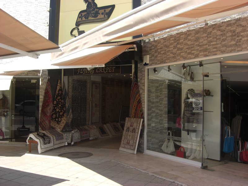 Typical Turkish rug store