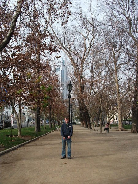 at the park in Santiago