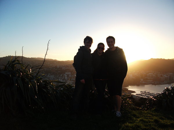 The 3 of us on top of Mount Vic