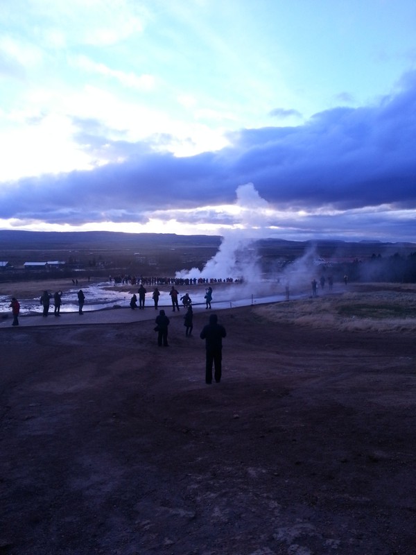 Waiting for the Geyser to erupt