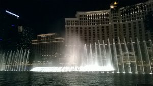 The Fountains Lit Up