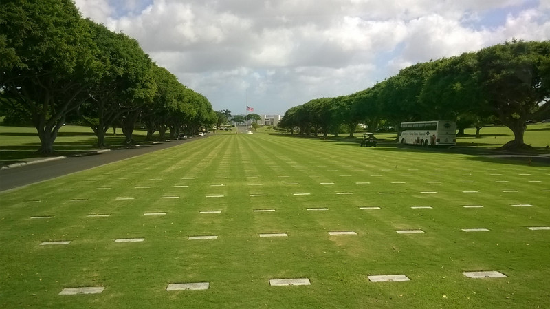 View of the Punchbowl Cemetery