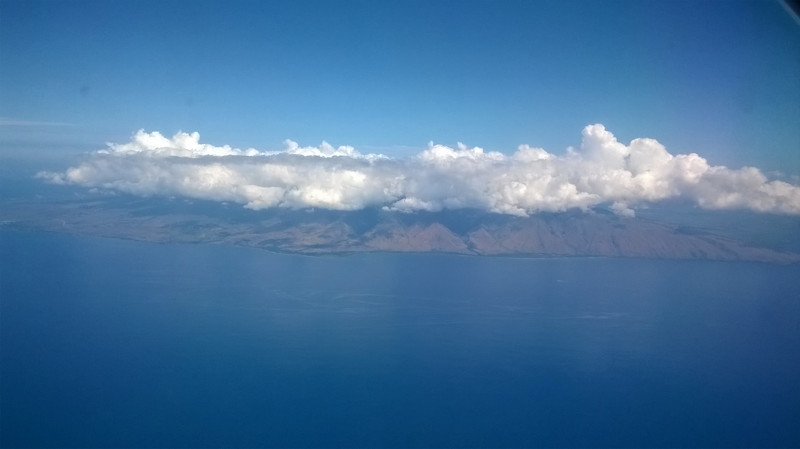 View of Maui from the Plane