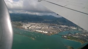 View of Honolulu from the Plane