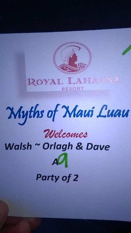 Nice Welcome to the Luau!