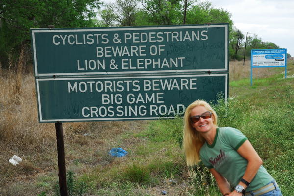 Road sign...Only in Africa!