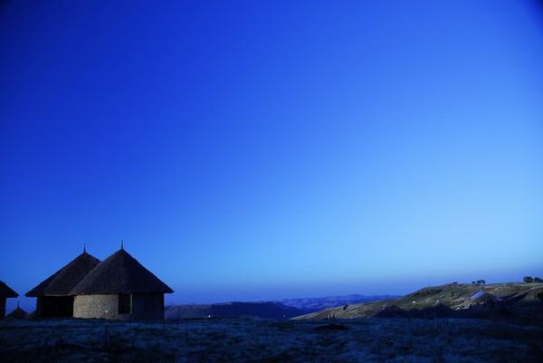 Our lodge in the Simiens Mountains at 9,000 ft · Ethiopia