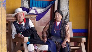 Leute in Lhasa