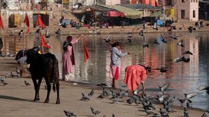 heiliger See in Pushkar