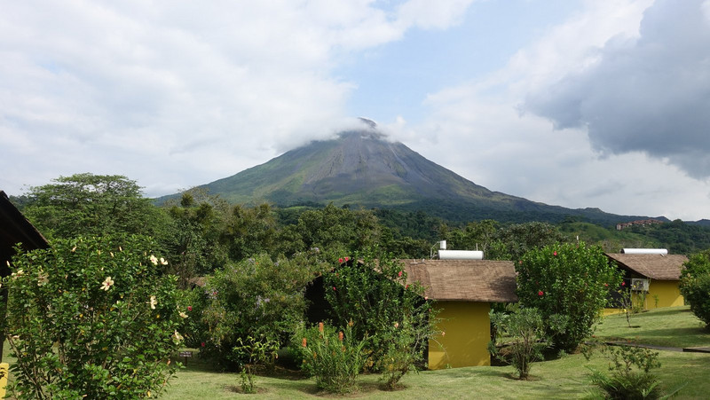 Vulkan Arenal von unserer Terrasse aus