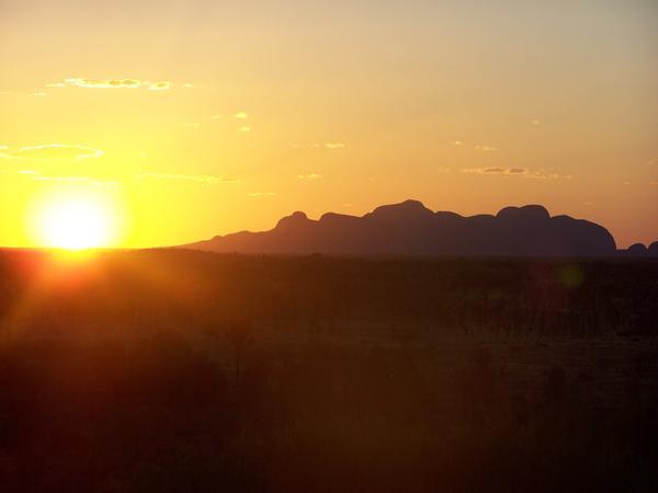 Sunset at the Olgas