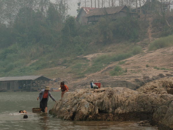 Along the Mekong, workers