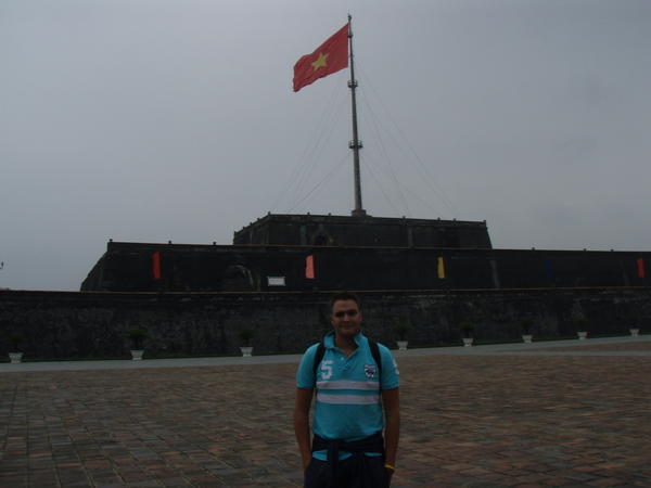 Me at the largest flag in Vietnam
