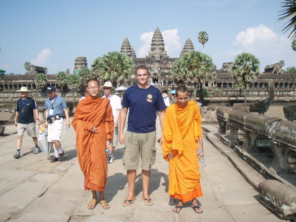 3 Monks at Angkor Wat