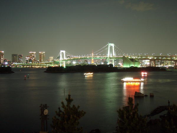 Tokyo Bay at night