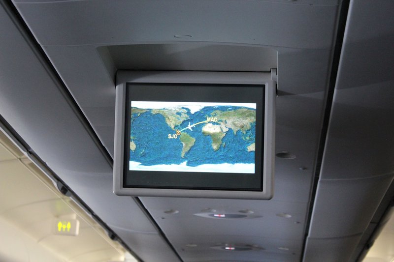 in flight screen