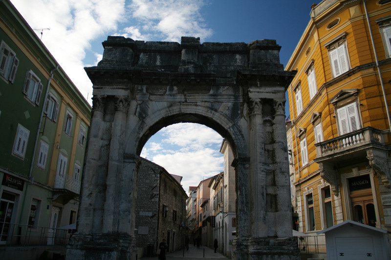 Stepping into the Old Town of Pula