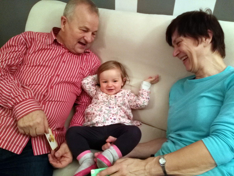 Fun with babcia & dziadzia (grandma & grandpa)