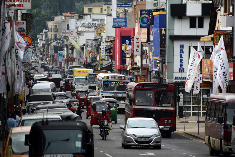 Busy streets of Kandy