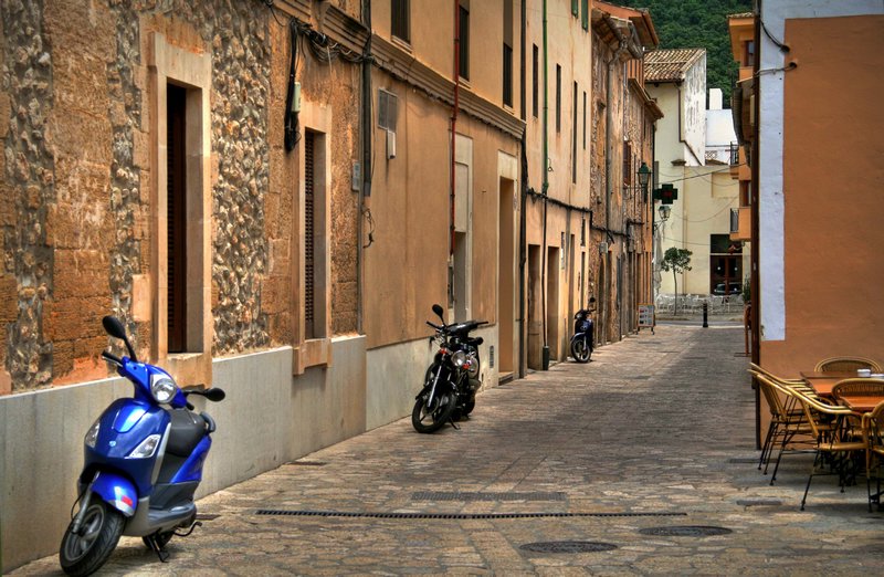 the streets of Pollenca