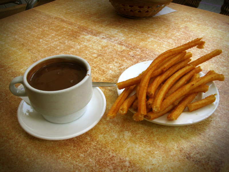 Churros con chocolate for breakie :)