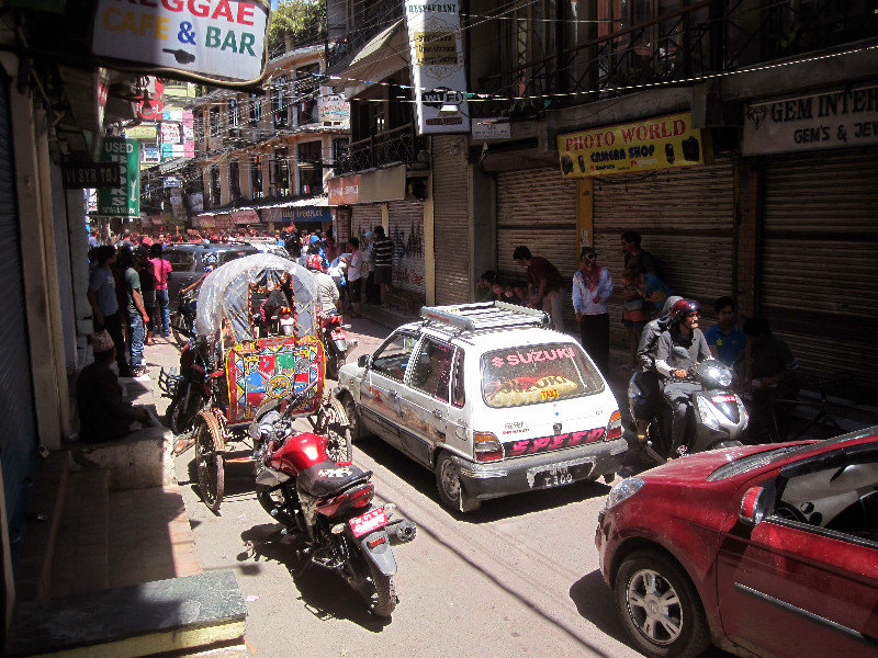 Getting closer to the centre of Thamel