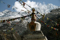 beautiful stupa along the trail