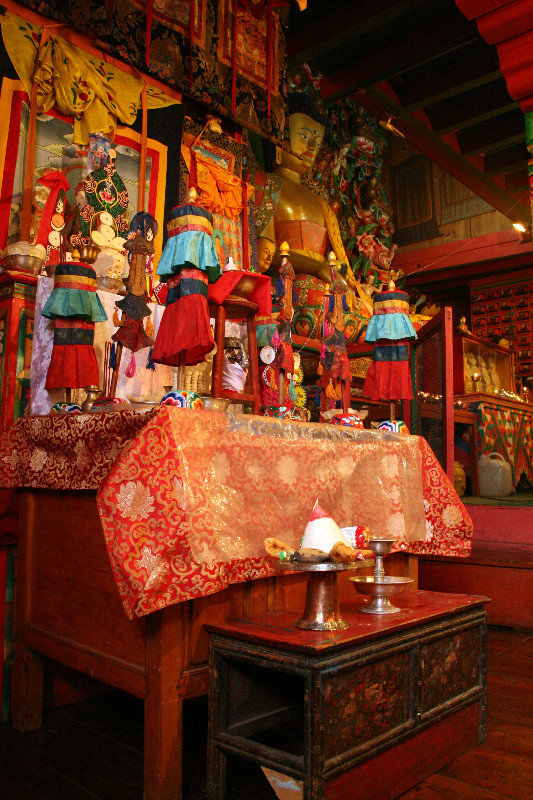 inside the monastery in Tengboche