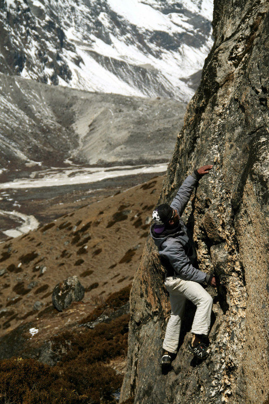 Pemba rock-climbing!