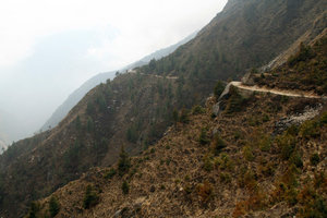 on the way to Namche