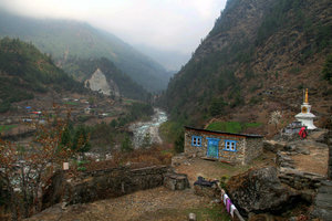 on the way to Lukla