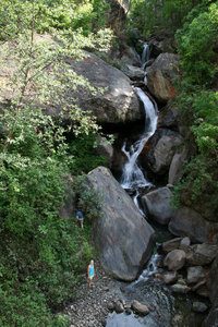 one of many waterfalls on the way