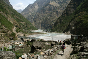 first steps in Manang district