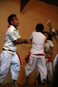 Tharu stick dance