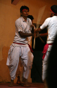 Tharu stick dance
