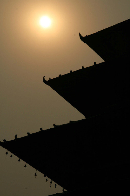 sunset in Patan