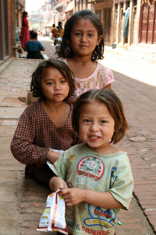 little cuties in Bhaktapur