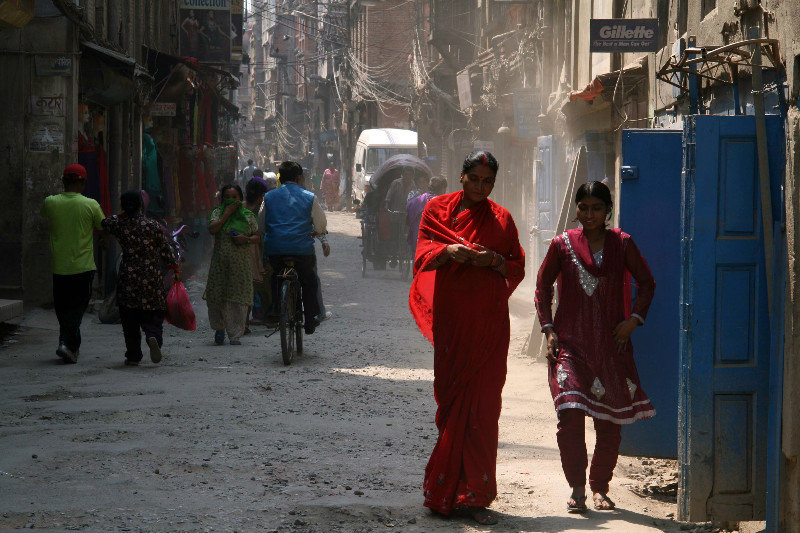 the streets of Kathmandu