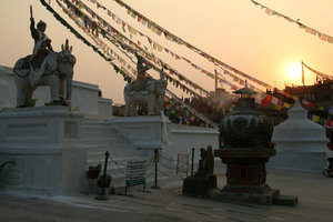 at Bodhanath stupa