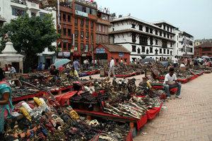 arts and crafts market at Durbar Square