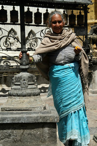 my new friend at Swayambhunath