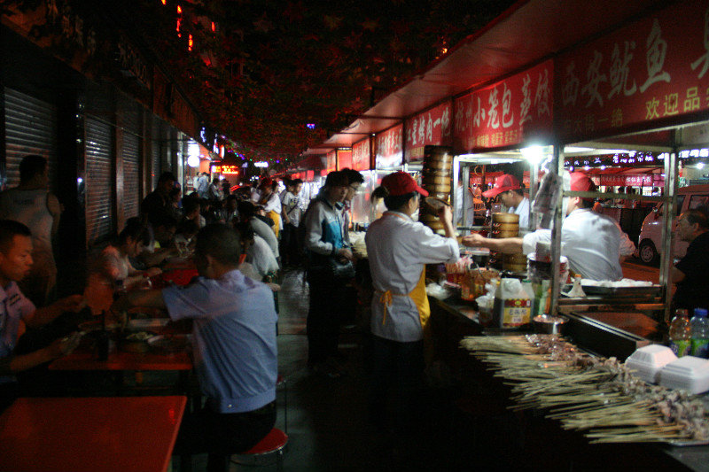 night market in Yan'an