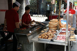 food stalls at the Muslim Quarter