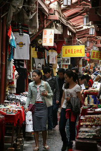 clothes and souvenir market